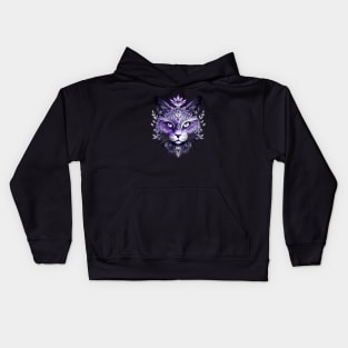 ASTRAL CAT-purple Kids Hoodie